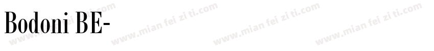 Bodoni BE字体转换